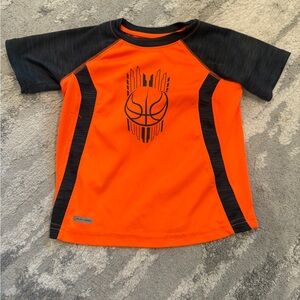 Jumping Beans Orange and Black Kids Swim Shirt